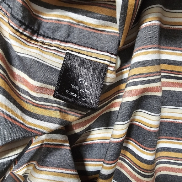 Vintage Sean John Mens XXL Shirt Striped Button Down Long Sleeve Y2K - Picture 8 of 9